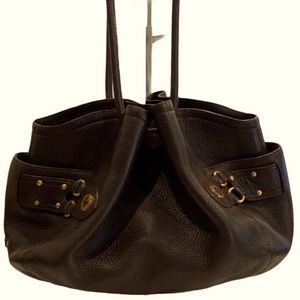 Cole Haan Pebbled Leather handbag. Brown